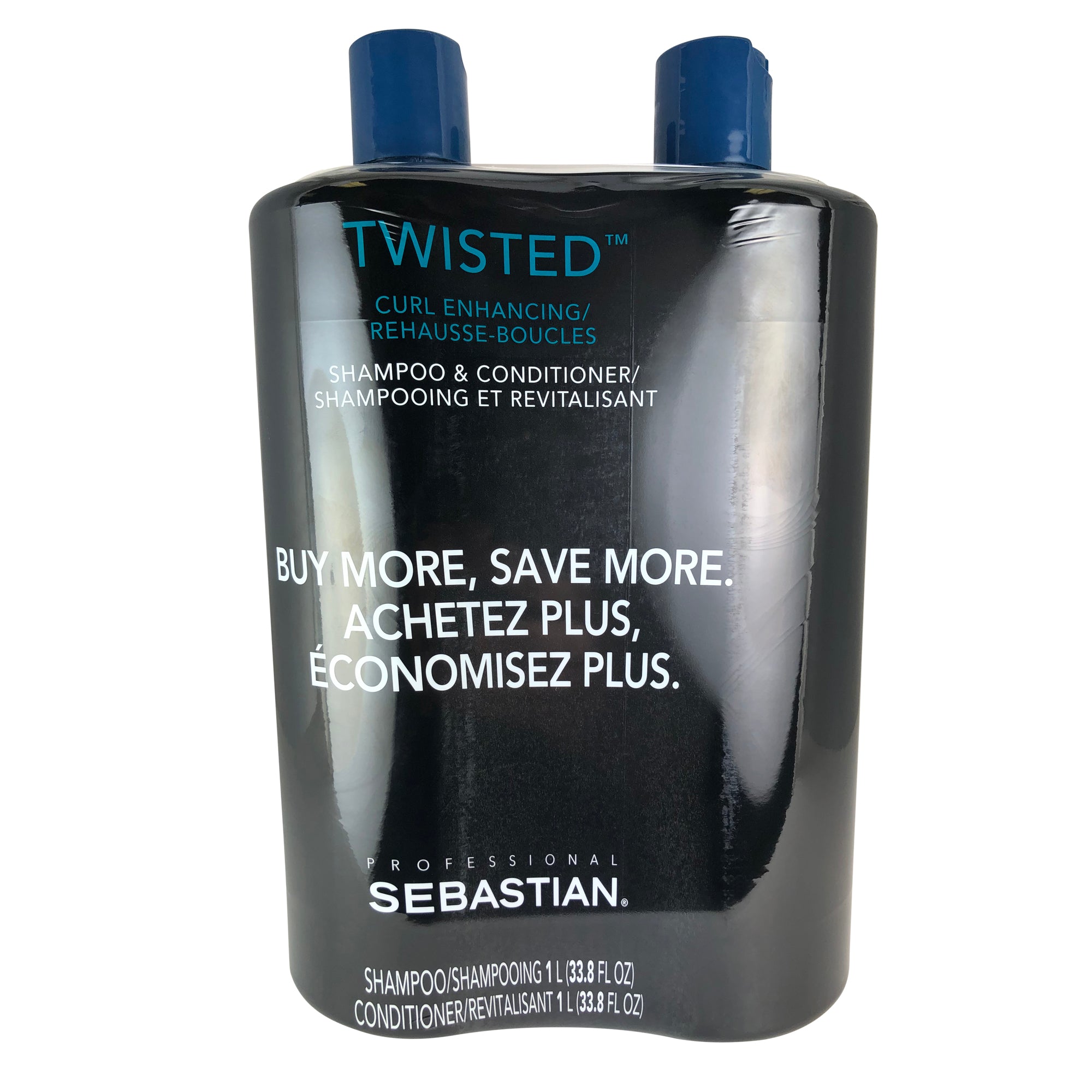 Sebastian Twisted Cleanser Shampoo and Conditioner Liter Duo for Curls 33.8 oz Each